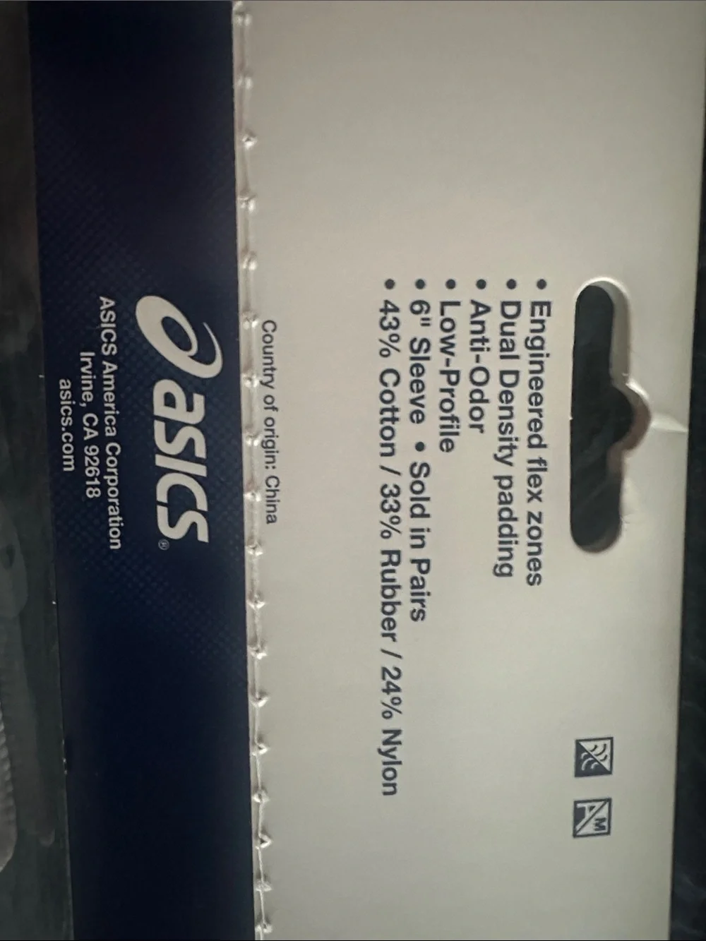ASICS White JR. Ace Low Profile Youth Volleyball Knee Pads - Pair